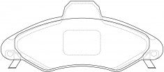 NIBK, Brake Pad, 571725B, PN0402, BENDIX EUR