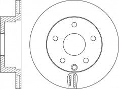 Rotor Disc, NIBK, 43206-04U02, RN1586V, NISSAN (018400)