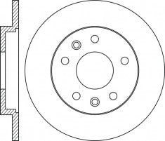 Rotor Disc, NIBK, 16 095 830 80, RN1895, CITROEN (016969)