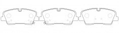 NIBK, Brake Pad, 58301-59A00, PN0675, HYUNDAI