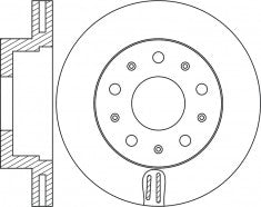Rotor Disc, NIBK, 4249.29, RN1847V, CITROEN (017192)