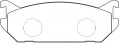 NIBK, Brake Pad, A-460K, PN9182, AKEBONO
