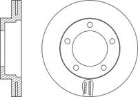 จานโรเตอร์, NIBK, 43512-60130, RN1224V, TOYOTA (019064)
