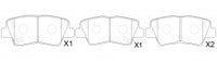 NIBK, Brake Pad, AN-965K, PN0538, AKEBONO