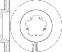 Rotor Disc, NIBK, 1 371 393, RN2077V, FORD (017365)