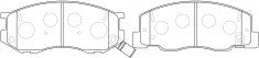 NIBK, Brake Pad, A-469WK, PN1404, AKEBONO