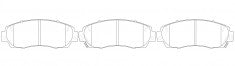 NIBK, Brake Pad, AN743WK, PN8802, AKEBONO