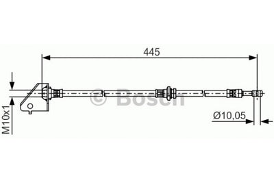 Brake Hose, BOSCH, 58731-2E000, 1987 476 790, HYUNDAI  (020880)