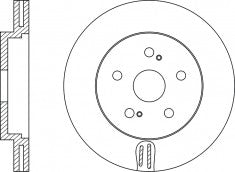 Rotor Disc, NIBK, 43512-05070, RN1210V, TOYOTA (018865)