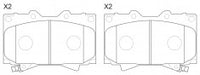 NIBK, Brake Pad, A-498WK, PN1411, AKEBONO