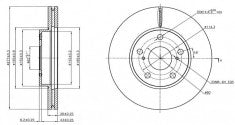 Rotor Disc, NIBK, 43512-02330, RN21001V, TOYOTA (018834)