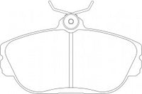 ผ้าเบรค NIBK DB1898 PN0316 BENDIX AUS (017347)