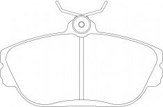 ผ้าเบรค NIBK DB1898 PN0316 BENDIX AUS (017347)