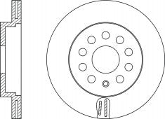 Rotor Disc, NIBK, 1K0615301AC, RN1179V, AUDI (009655)