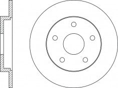 Rotor Disc, NIBK, C23Y26251A, RN25001, MAZDA (017996)