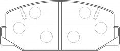 NIBK, Brake Pad, AN-72K, PN1056, AKEBONO