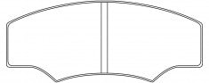 ผ้าเบรค NIBK DR84-8648, PN0812S, FMSI (017019)
