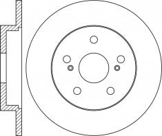 จานโรเตอร์, NIBK, 42431-06180, RN1445, TOYOTA (018875)