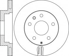 Rotor Disc, NIBK, 955 352 401 31, RN1737V, PORSCHE (009735)