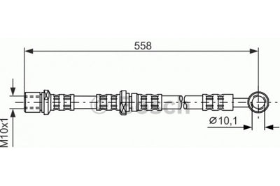 Brake Hose, BOSCH, 26550-FC020, 1987 473 559, SUBARU  (020826)