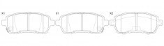NIBK, Brake Pad, 04465-B1191, PN5544, DAIHATSU
