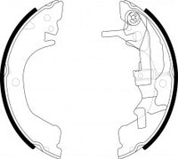 NIBK, Brake Shoes, MB193136, FN6657, MITSUBISHI