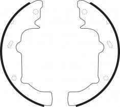 NIBK, Brake Shoes, S665-1452, FN1213, FMSI