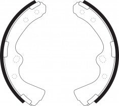 NIBK, Brake Shoes, 41060-W9625, FN1182, NISSAN