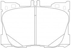 ผ้าเบรค NIBK, D1871-9100, PN0695, FMSI (017899)
