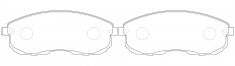 NIBK, Brake Pad, AN-279WK, PN2474, AKEBONO