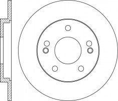 Rotor Disc, NIBK, 58411-3V500, RN1601, HYUNDAI (017427)