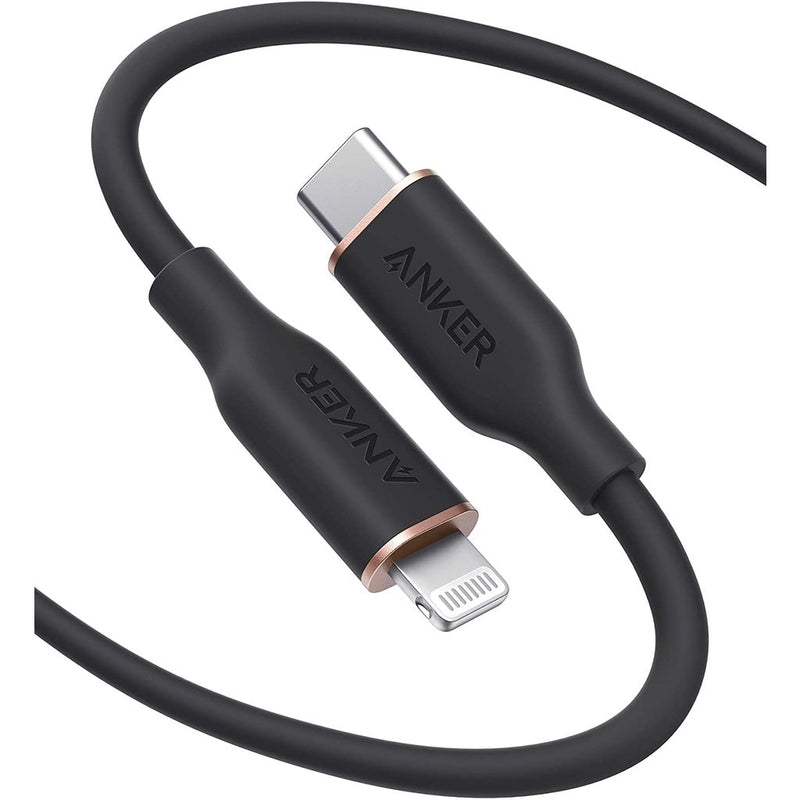 Anker PowerLine III Flow USB C to Lightning Cable for iPhone 13/12/11/X/XS/XR / 8 Plus, AirPods Pro