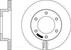 Rotor Disc, NIBK, 561502B, RN1005V, BENDIX (018786)