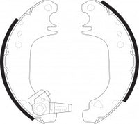 NIBK, Brake Shoes, 362227B, FN0523, BENDIX EUR