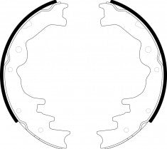 NIBK, Brake Shoes, NR-3563, FN3378, AKEBONO