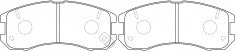 ผ้าเบรค NIBK, A-454WK, PN5331, AKEBONO (018031)