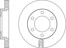 Rotor Disc, NIBK, 40206-9X403, RN1321V, NISSAN (018391)