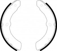 NIBK, Brake Shoes, NR-4022, FN4458, AKEBONO