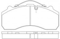 NIBK, Brake Pad, 143 9324, PN0908, DAF