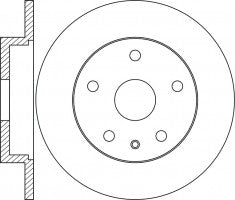 Rotor Disc, NIBK, A1664230012, RN1699, MERCEDES-BENZ (018118)