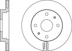 Rotor Disc, NIBK, 43512-B2110, RN1988V, DAIHATSU (017140)