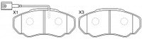 NIBK, Brake Pad, 573113B, PN0219W, BENDIX EUR