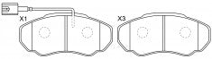 NIBK, Brake Pad, 573113B, PN0219W, BENDIX EUR