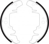 NIBK, Brake Shoes, 04883833AA, FN11814, CHRYSLER