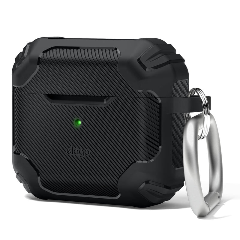 elago Solid Armor Case  - Compatible with AP 3rd Generation, Shock Absorbing Design, Durable TPU, Supports Wireless Charging, Full Body Protection