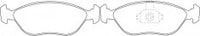 NIBK, Brake Pad, 571853B, PN0289, BENDIX EUR