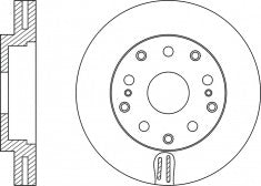 Rotor Disc, NIBK, 43512-30210, RN1531V, TOYOTA (018980)