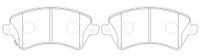 NIBK, Brake Pad, DB1714, PN1224, BENDIX AUS