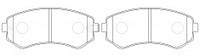 NIBK, Brake Pad, A-277WK, PN2199, AKEBONO