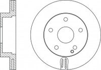 Rotor Disc, NIBK, 2044210012, RN31001V, MERCEDES-BENZ (017875)